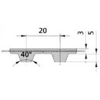 T20 Standard Breco® Open Length Timing Belt