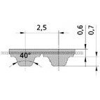 T2.5 Standard Breco® Open Length Timing Belt