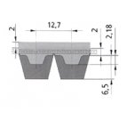 TK1/2"-K13-T 2mm AUSFT Breco® Jointed Timing Belt